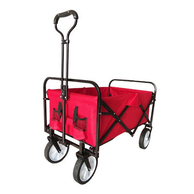 Outdoor Garden Folding Wagon Roda PVC Roda sempit Stretch Handle