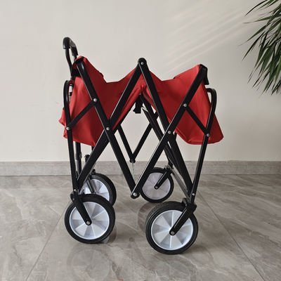 Outdoor Garden Folding Wagon Roda PVC Roda sempit Stretch Handle