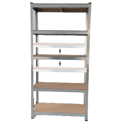 5 Rack Racking Rack logam yang dapat disesuaikan Multipurpose Boltless 180x90x40CM