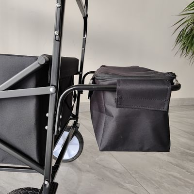 Wagon Lipat Lipat Dengan Canopy yang Dapat Dihapus Wagon Lipat Utilitas Dengan Roda Berputar 360 derajat