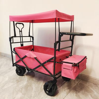 Kereta Camping Outdoor Lipat Dengan Atap Kereta Stroller Lipat Untuk Anak-anak