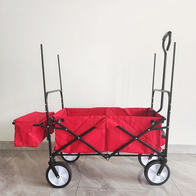 Outdoor Camping Wagon Stroller Dengan Atap Untuk Anak-anak Pantai Piknik