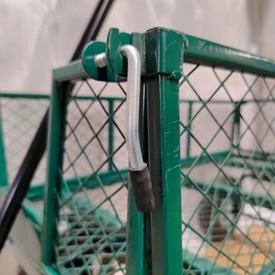 44.66 Pounds Green Heavy Duty Detachable Garden Mesh Cart untuk Profesional