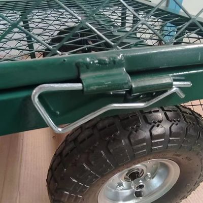44.66 Pounds Green Heavy Duty Detachable Garden Mesh Cart untuk Profesional
