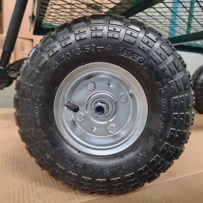 44.66 Pounds Green Heavy Duty Detachable Garden Mesh Cart untuk Profesional