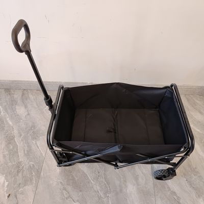 Trolley Mini Folding Wagon Kapasitas Beban 80-100LB Bahan Kain Oxford PVC