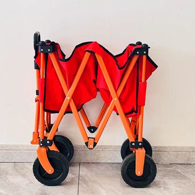 Gaya Sederhana Lipat Empat Cara Pengolahan Kereta Camping Custom Portable Portable Trolley Kecil