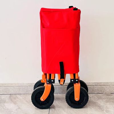Gaya Sederhana Lipat Empat Cara Pengolahan Kereta Camping Custom Portable Portable Trolley Kecil