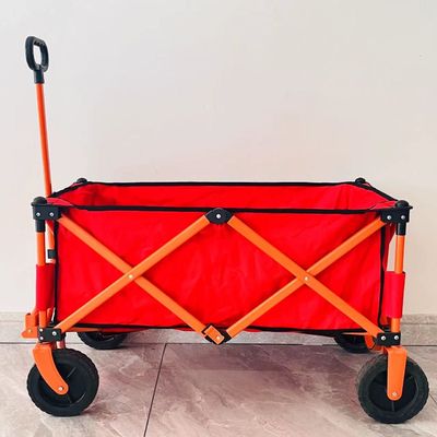 Gaya Sederhana Lipat Empat Cara Pengolahan Kereta Camping Custom Portable Portable Trolley Kecil