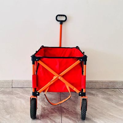 Gaya Sederhana Lipat Empat Cara Pengolahan Kereta Camping Custom Portable Portable Trolley Kecil