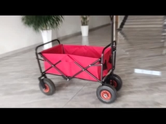 Gerobak Utilitas Wagon Lipat Logo yang Dapat Disesuaikan Dan Aksesori Lainnya Kapasitas Beban Tugas Berat