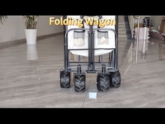 grosir lipat Camping Cart dengan roda PU Adjustable Dilipat Beach wagon Extended Body